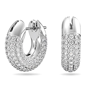 Swarovski Dextera Kreolen, Vergoldete Ohrringe mit Strahlenden Kristallen im Sale